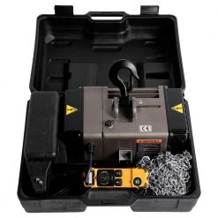 JET 104002 120V 10 Amp Trademaster Brushless 1/8 Ton 20 Ft. Lift Corded Electric Chain Hoist -Outlet JET Store jetn104002 b