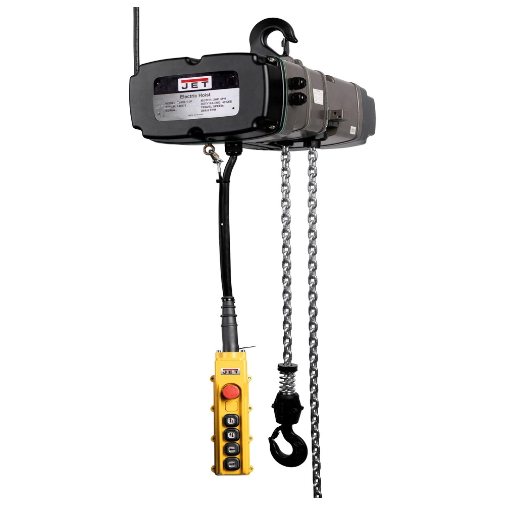 JET 140094 230V 16.8 Amp TS Series 2 Speed 2 Ton Corded Electric Chain Hoist 1 JET 140094 230V 16.8 Amp TS Series 2 Speed 2 Ton Corded Electric Chain Hoist