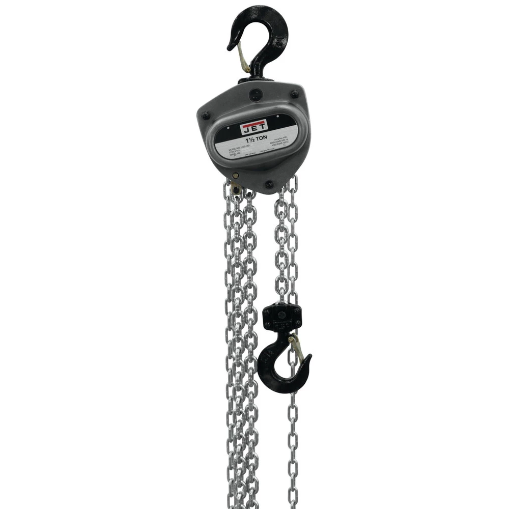 JET L100-150WO-15 1-1/2 Ton Capacity Hoist With 15 Ft. Lift And Overload Protection 1 JET L100-150WO-15 1-1/2 Ton Capacity Hoist With 15 Ft. Lift And Overload Protection