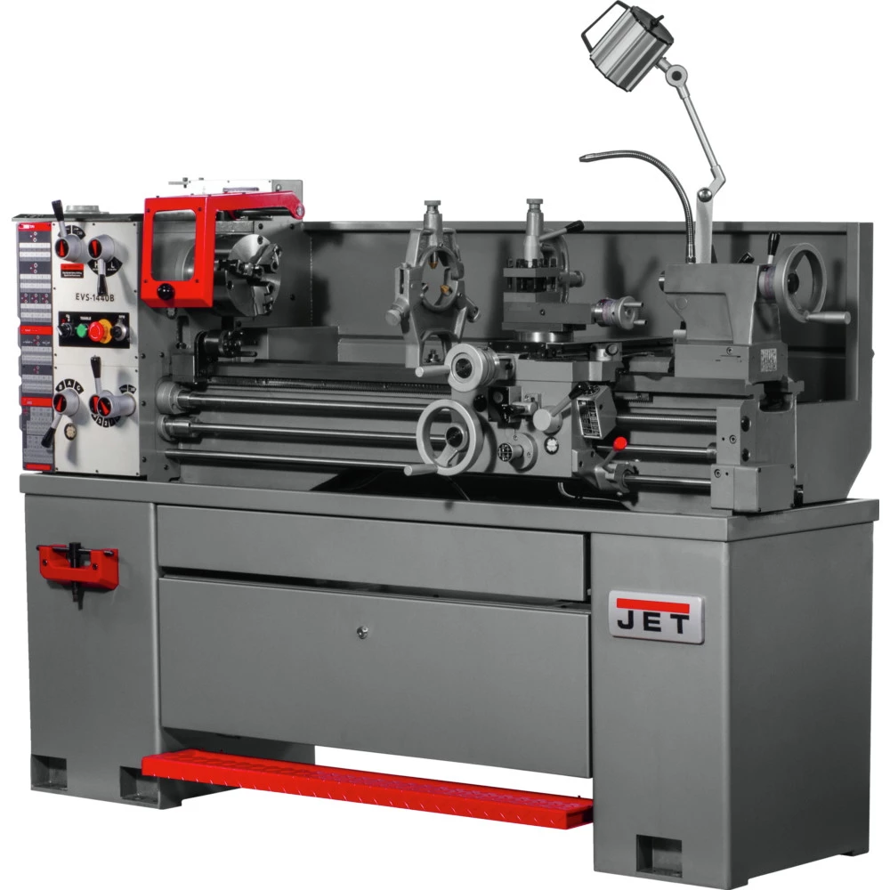 JET 311448 EVS-1440 3 HP Variable Speed Lathe With Newall DP700 DRO 2 JET 311448 EVS-1440 3 HP Variable Speed Lathe With Newall DP700 DRO - Image 2