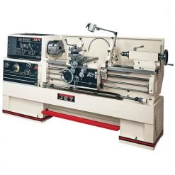 JET GH-1660ZX Lathe With 2-Axis ACU-RITE 200STaper Attachment And Collet Closer Installed
