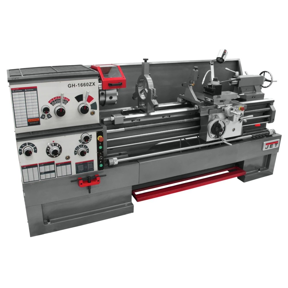 JET GH-1660ZX 16 In. X 60 In. 7-1/2 HP 3-Phase ZX Series Large Spindle Bore Lathe 1 JET GH-1660ZX 16 In. X 60 In. 7-1/2 HP 3-Phase ZX Series Large Spindle Bore Lathe