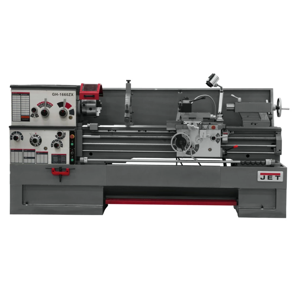 JET GH-1660ZX 16 In. X 60 In. 7-1/2 HP 3-Phase ZX Series Large Spindle Bore Lathe 2 JET GH-1660ZX 16 In. X 60 In. 7-1/2 HP 3-Phase ZX Series Large Spindle Bore Lathe - Image 2