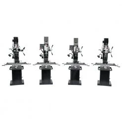 JET 351154 JMD-45VSPF Variable Speed Square Column Geared Head Mill Drill With Newall DP700 2-Axis DRO -Outlet JET Store jetn351154 b