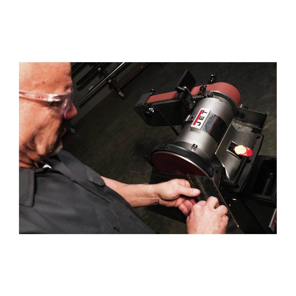 JET 577634 115V 11 Amp Variable Speed Industrial 4 In. X 36 In. Sanding Belt/ 9 In. Corded Disc Grinder 10 JET 577634 115V 11 Amp Variable Speed Industrial 4 In. X 36 In. Sanding Belt/ 9 In. Corded Disc Grinder - Image 10