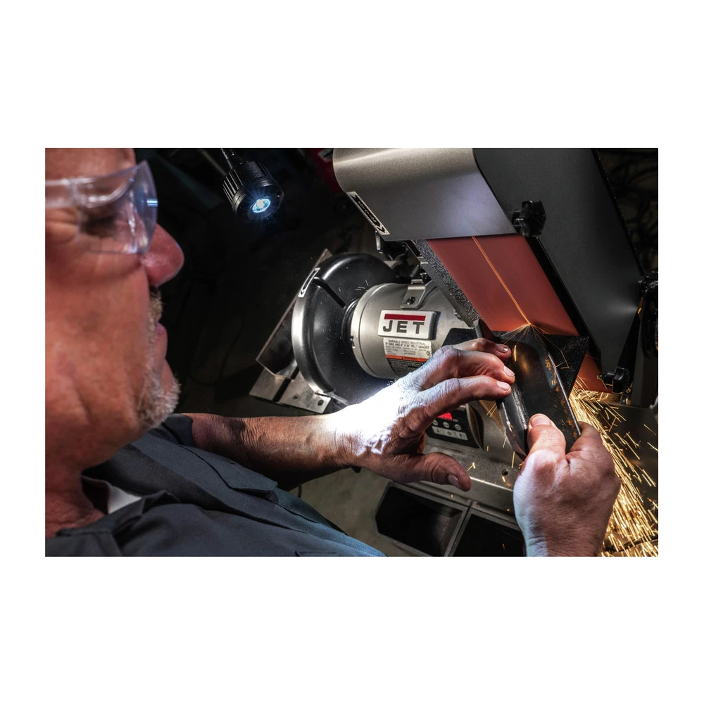 JET 577842 115V 11 Amp Variable Speed Industrial 2 In. X 48 In. Sanding Belt/ 9 In. Corded Disc Grinder 5 JET 577842 115V 11 Amp Variable Speed Industrial 2 In. X 48 In. Sanding Belt/ 9 In. Corded Disc Grinder - Image 5