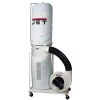 JET DC-1100VX-BK Vortex 115V/230V 1.5HP Single-Phase Dust Collector With 30-Micron Bag Filter Kit
