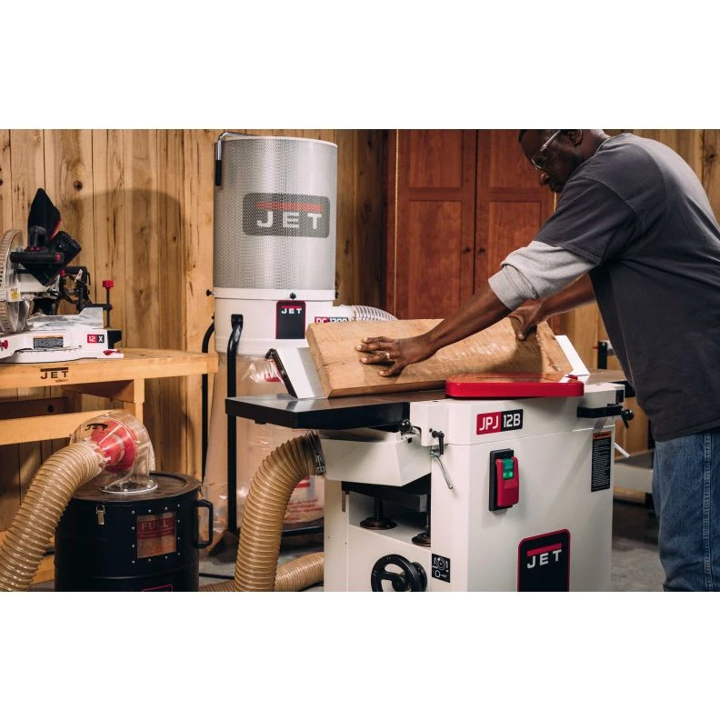 JET 715100 230V 15 Amp 3 HP JPJ-128 12 In. Corded Straight Knife Planer / Jointer 9 JET 715100 230V 15 Amp 3 HP JPJ-128 12 In. Corded Straight Knife Planer / Jointer - Image 9